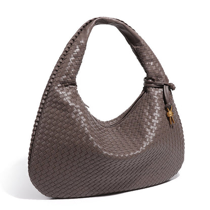 Eden Genuine Leather Woven Tote Bag Vintage Handbag