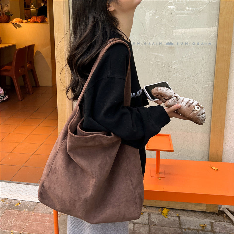 Suede Tote Bag