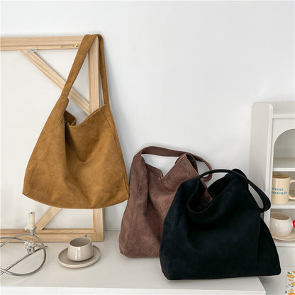 Suede Tote Bag