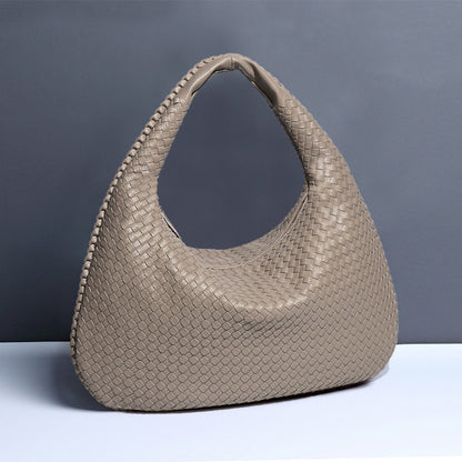 Eden Genuine Leather Woven Tote Bag Vintage Handbag