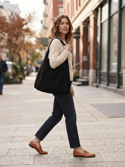 Suede Tote Bag