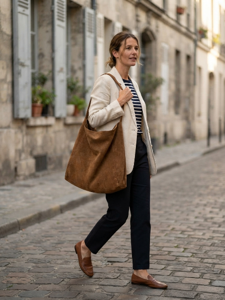 Suede Tote Bag