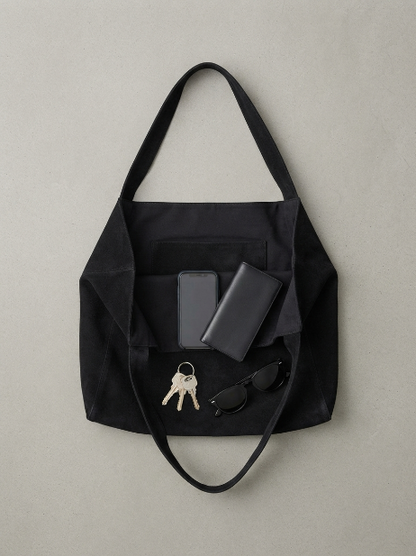 Suede Tote Bag